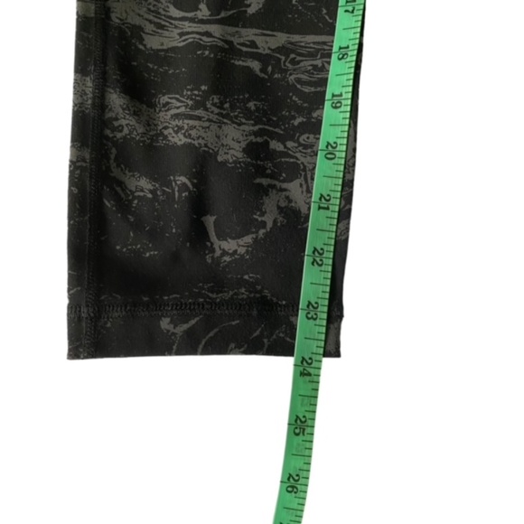 ATHLETIC WORKS DRI MORE Leggings Black and Grey Pattern Yoga Activewear Size XL - Picture 10 of 11